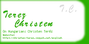 terez christen business card